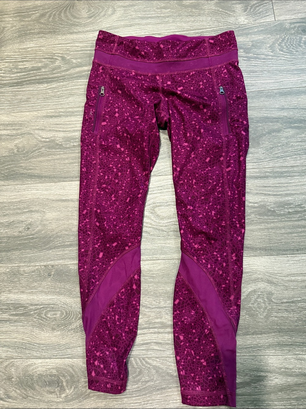 lululemon athletica Magenta Patterned Performance Leggings